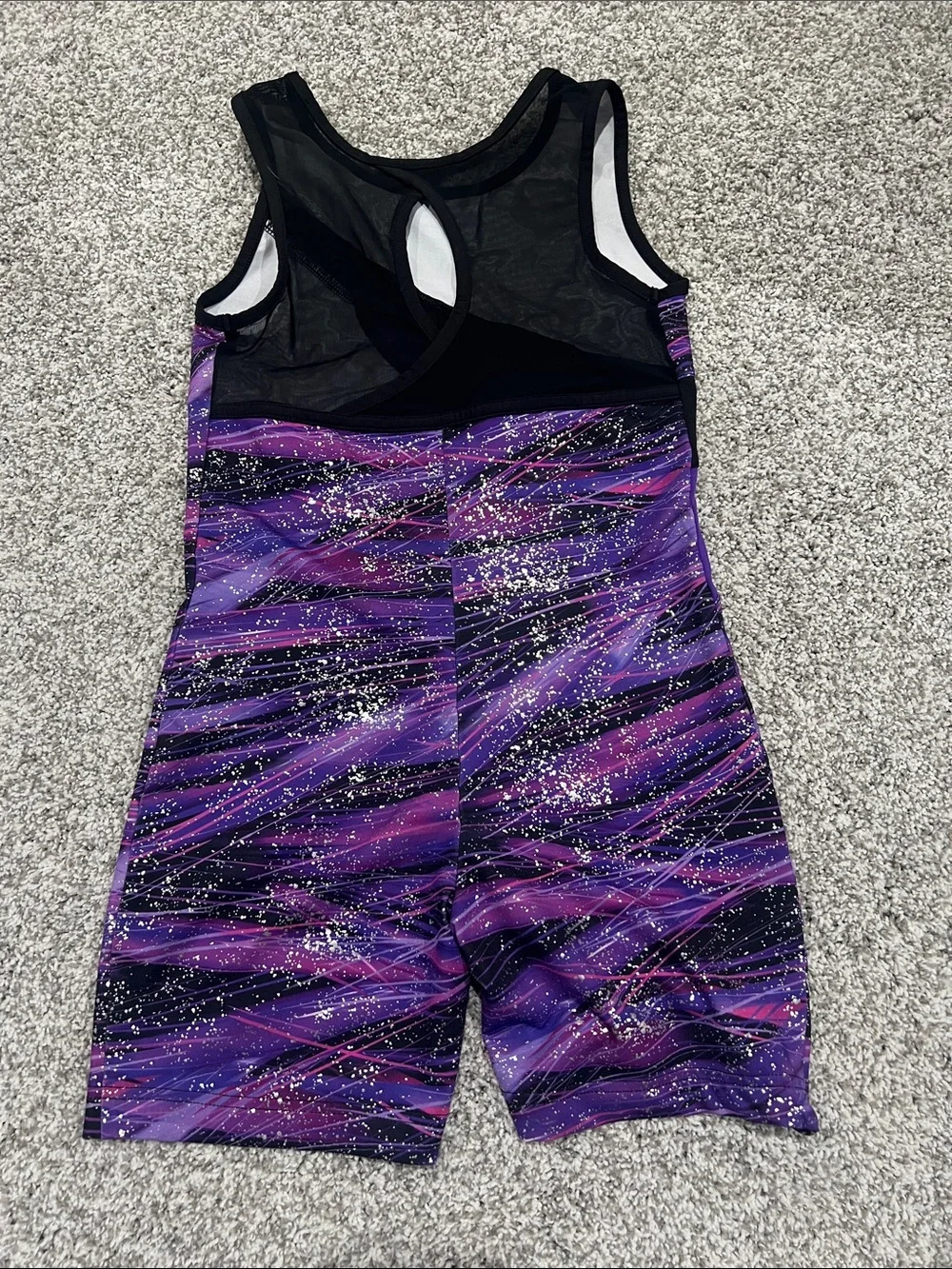 Danskin Purple and Black Girls' Athletic One-Piece